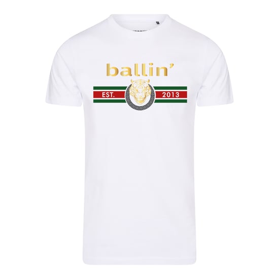 Ballin Est. 2013 Tee SS Tiger Lines Shirt Wit - Image 1