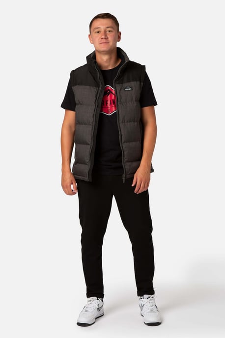 Trapper Mens Insulated Gilet Dark Khaki