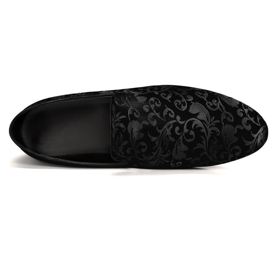 Heren Penny Loafers met Elegante Jacquard Zwart - Image 4