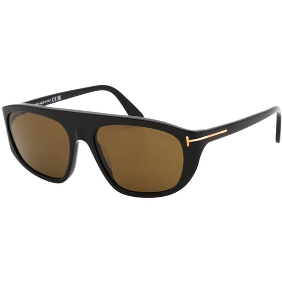 Tom Ford Roviex Lens Shiny Black Sunglasses