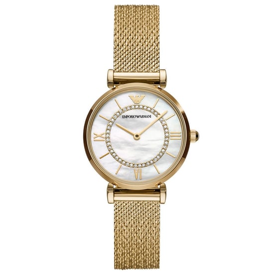 Emporio Armani AR11321 Gouden Gianni T-Bar Dames Horloge - Image 1