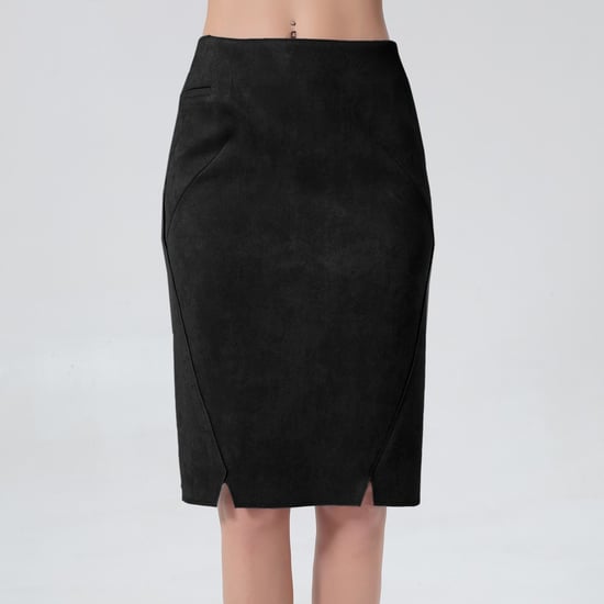 Suede rechte rok - Image 3