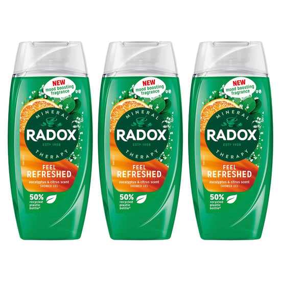 Radox Shower Gel Feel Refreshed With eucalyptus & citrus Scent, 225ml, 3 Pack