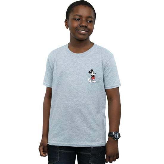 Disney Jongens Mickey Mouse Kickin Retro Borst T-shirt (Sportgrijs) - Image 2