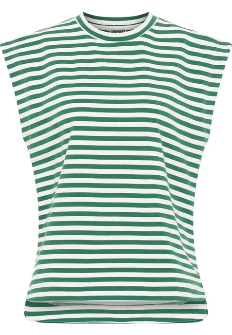 Dreimaster T-shirt Dames Groen Wit - Image 1