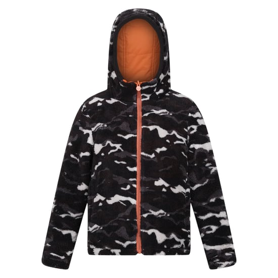 Regatta Childrens/Kids Kyrell Camo Reversible Jacket (Burnt Copper/Black)