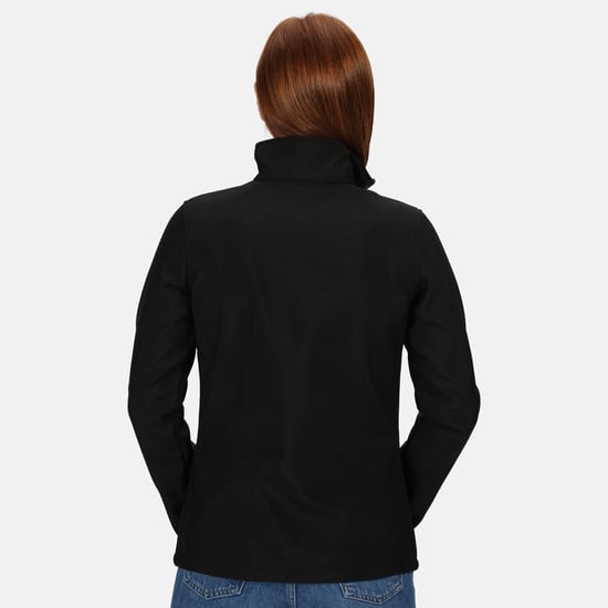 Regatta Womens/Ladies Ablaze Printable Soft Shell Jacket (Black/Black)