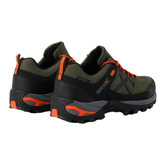 Regatta Mens Samaris III Low Walking Shoes (Cypress Green/Blaze Orange)