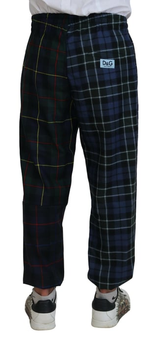 Geblokte Wol Joggingbroek - Image 3