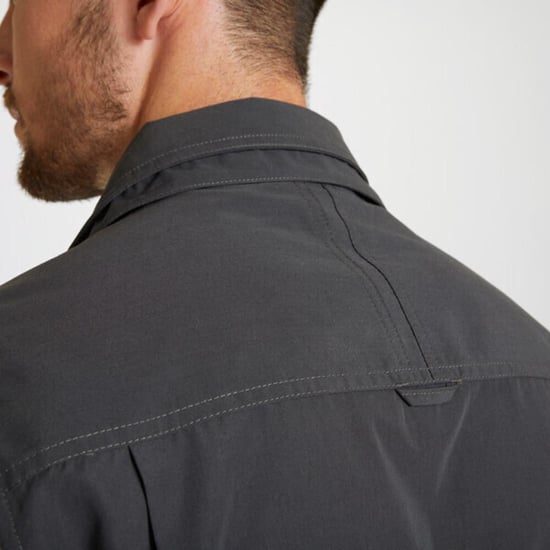 Craghoppers Mens Expert Kiwi Long-Sleeved Shirt (Carbon Grey)