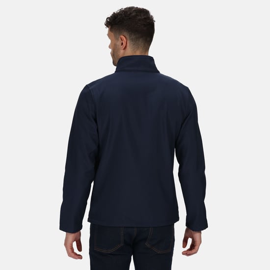 Regatta Standout Mens Ablaze Printable Soft Shell Jacket (Navy/Navy)