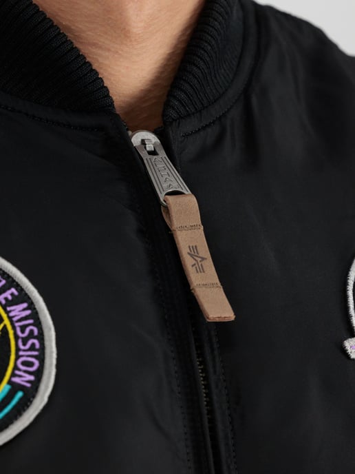Alpha Industries Men's MA-1 VF NASA BOMBER JACKET in Black