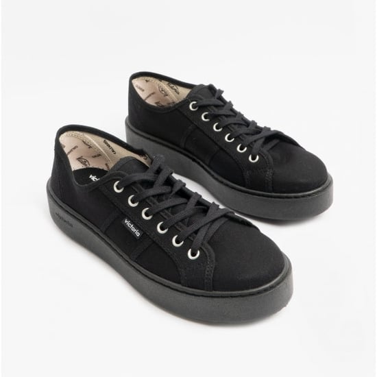 UTOPï¿½A TOTAL Womens Canvas Trainers Black