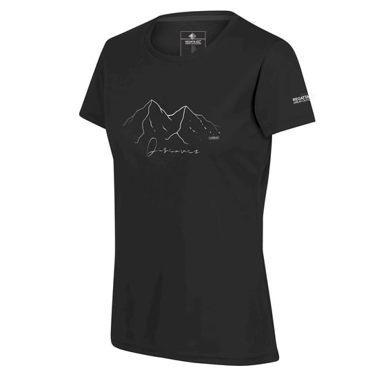 Regatta Dames/dames Fingal VI Berg t-shirt (Zwart) - Image 4