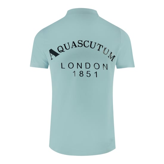 Aquascutum Londen 1851 Lichtblauwe Poloshirt - Image 2