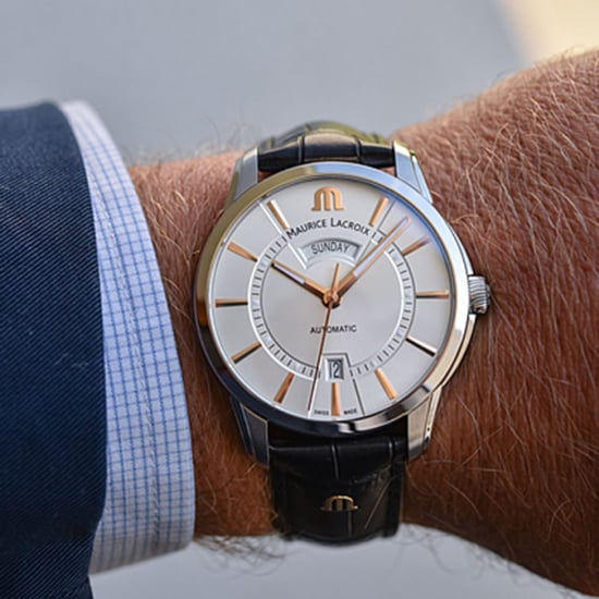 Maurice Lacroix Pontos Heren Zwart Horloge PT6358-SS001-230-2 - Image 3