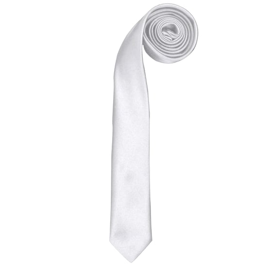 Premier Tie - Mens Slim Retro Work Tie (Pack of 2) (White)