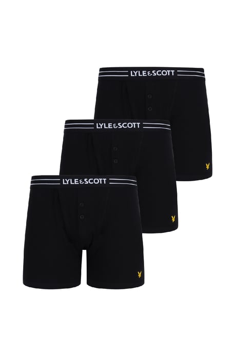 Lyle & Scott Lewis 3-pack herenslips met knopen - Image 1
