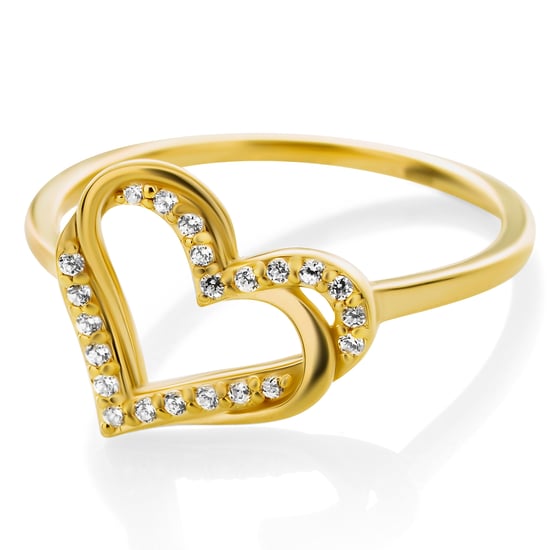 Orphelia 'Cecilia' Dames 925 Sterling Zilveren Ring - Goud ZR-7584/G - Image 1