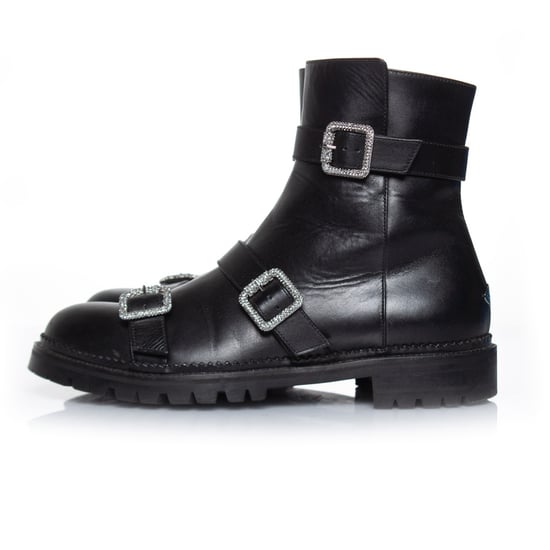 Hank flat jewel buckle ankle boots - Image 2