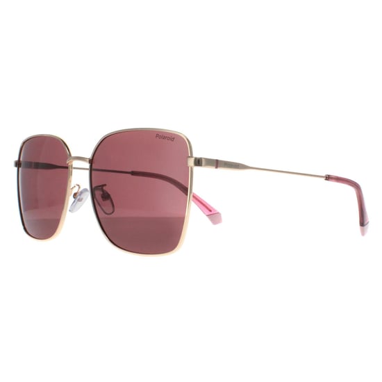 Polaroid Square Womens Gold Burgundy Violet Polarized PLD 4158/G/S/X