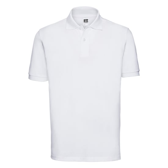 Russell Heren Klassiek Katoenen Polo Shirt (Wit) - Image 1
