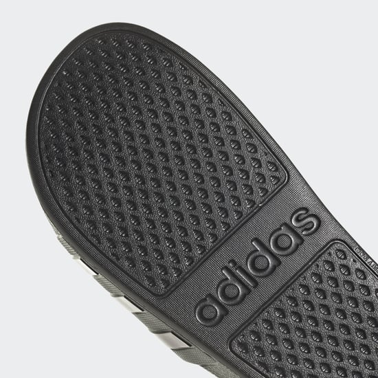 Women's adidas Adilette Aqua Slide Sandals in Black purple - Image 5