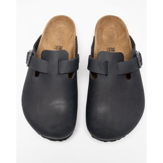 Birkenstock Boston lederen herensandalen in zwart - Image 5
