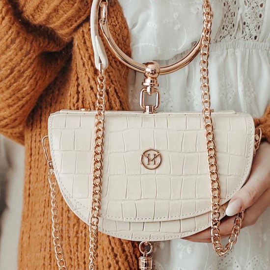 VICTORIA HYDE Half-Moon Shoulder Bag Beige