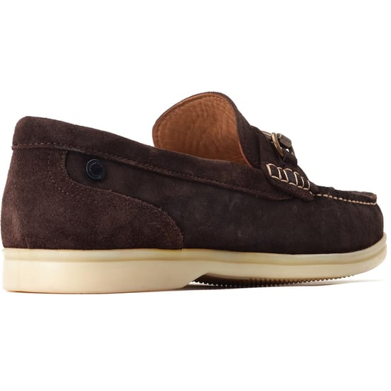 Base London Snapper Leder Mannen Burnt Brown Loafers - Image 2