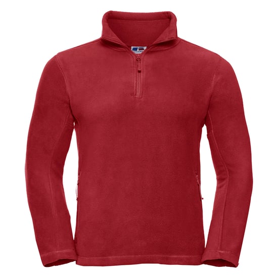 Russell Heren 1/4 Ritssluiting Outdoor Fleece Top (Klassiek rood) - Image 1