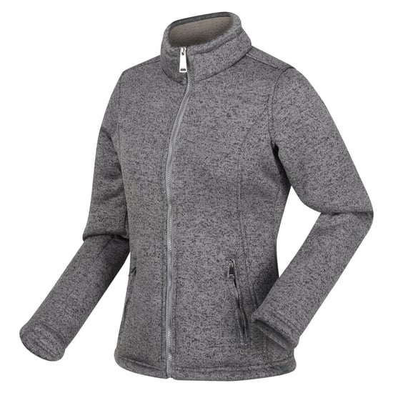 Regatta Womens/Ladies Razia II Full Zip Fleece Jacket (Storm Grey/Light Vanilla)