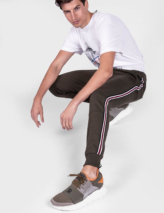 Les Hommes Trousers Jogging Men's Green
