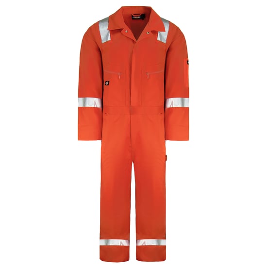 Dickies Hi-Vis lichtgewicht oranje overall voor heren - Image 1