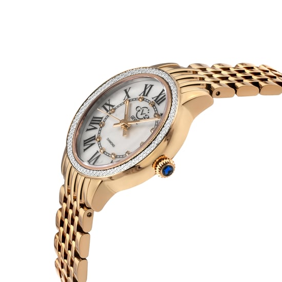 Astor III MOP Wijzerplaat Zwitserse Kwarts RVS Diamant Horloge - Image 2