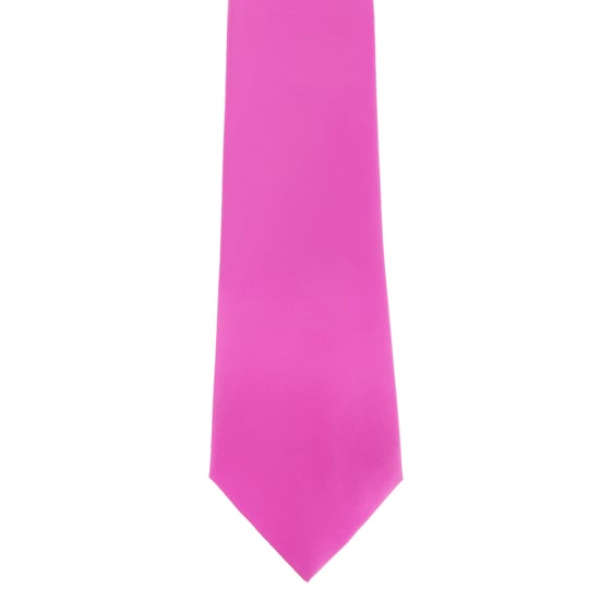 Premier Herensatineband (smal blad) (pakje van 2) (Heet Roze) - Image 1