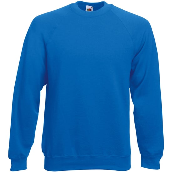 Fruit Of The Loom Heren Raglan Mouwen Belcoro® Sweatshirt (Royaal Blauw) - Image 1