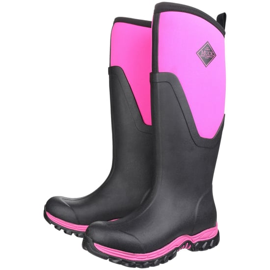 Muck Boots Arctic Sport II Tall Rubberen Zwarte/Roze Regenlaarzen - Image 6