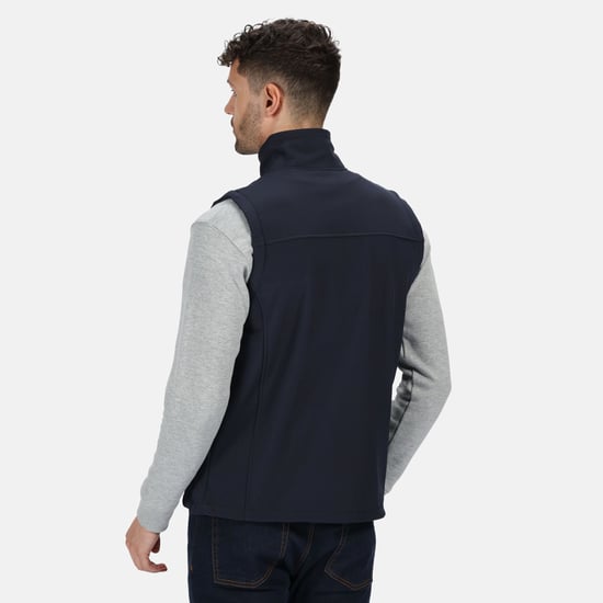 Regatta Heren Flux Softshell Bodywarmer / Mouwloos Jasje Waterafstotend en Windbestendig (Marine /Navy) - Image 4