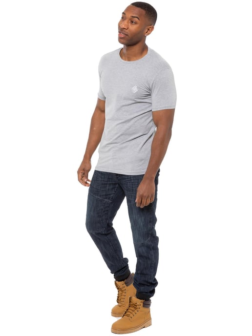 Enzo| Heren Denim Cuffed Jogger Jeans - Donkerblauw - Image 5