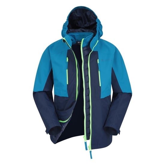 Mountain Warehouse Kinder/Kids Ravine 3 in 1 Waterdichte Jas (Blauw) - Image 6