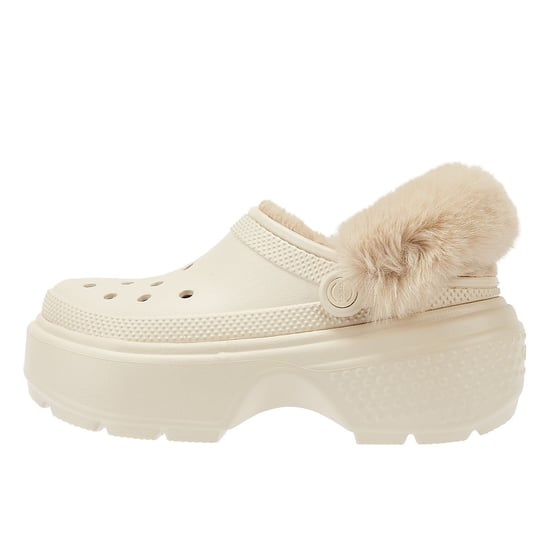 Crocs Stomp Gevoerd Klomp Dames Beige Sandalen - Image 5