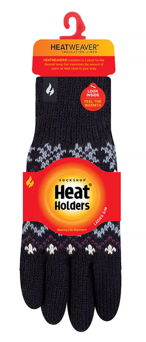 Heat Holders - Dames Zachte Thermische Handschoenen - Navy - Image 2