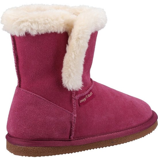 Hush Puppies Girls Ashlynn Suede Slippers (Rose)