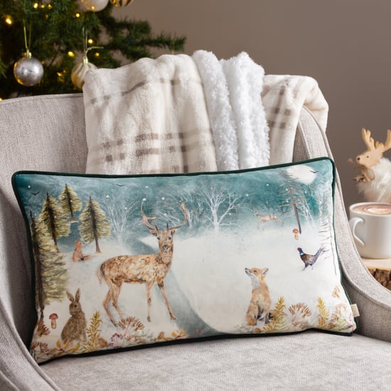 Evans Lichfield Hert Winter Velours Bies Kussenhoes - Image 5