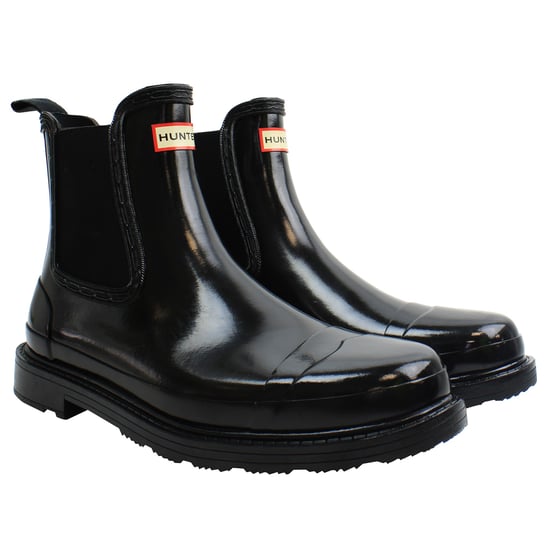 Hunter Commando Chelsea Gloss Dames Zwart - Image 4