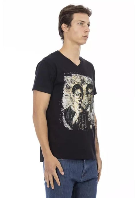 Trussardi Action Men's Black Cotton T-Shirt