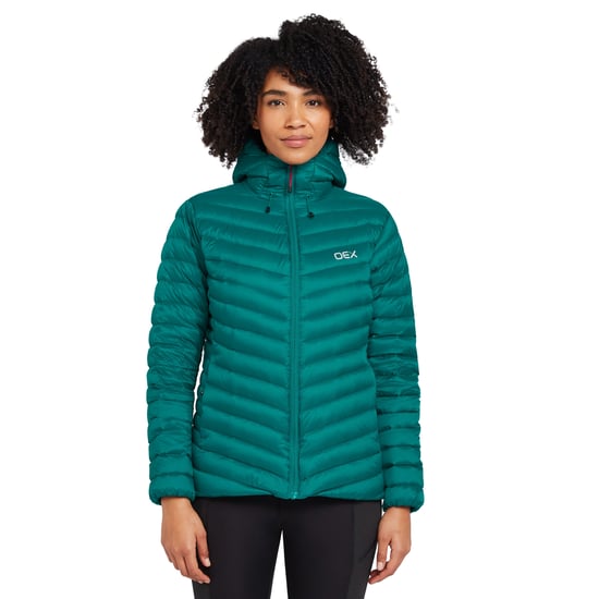 OEX Women's Kintra Water Repellent & Insulated Down Jacket with Adjustable Hood