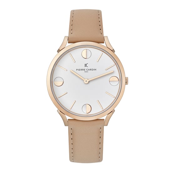 Pierre Cardin Pigalle Half Moon Unisex's Beige Watch CPI.2011