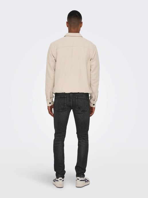 Loom Slim Zwarte Jeans - Zwart - Image 4